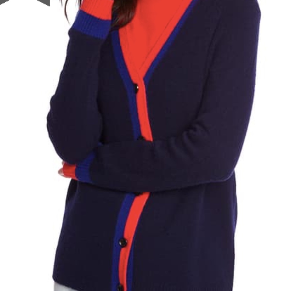 COURT AND ROWE Stripe Trim Cardigan NWT